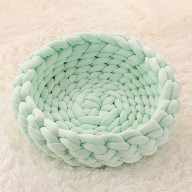 Soft Pet Bed - High Quality Cotton, Ultra Soft & Comfortable