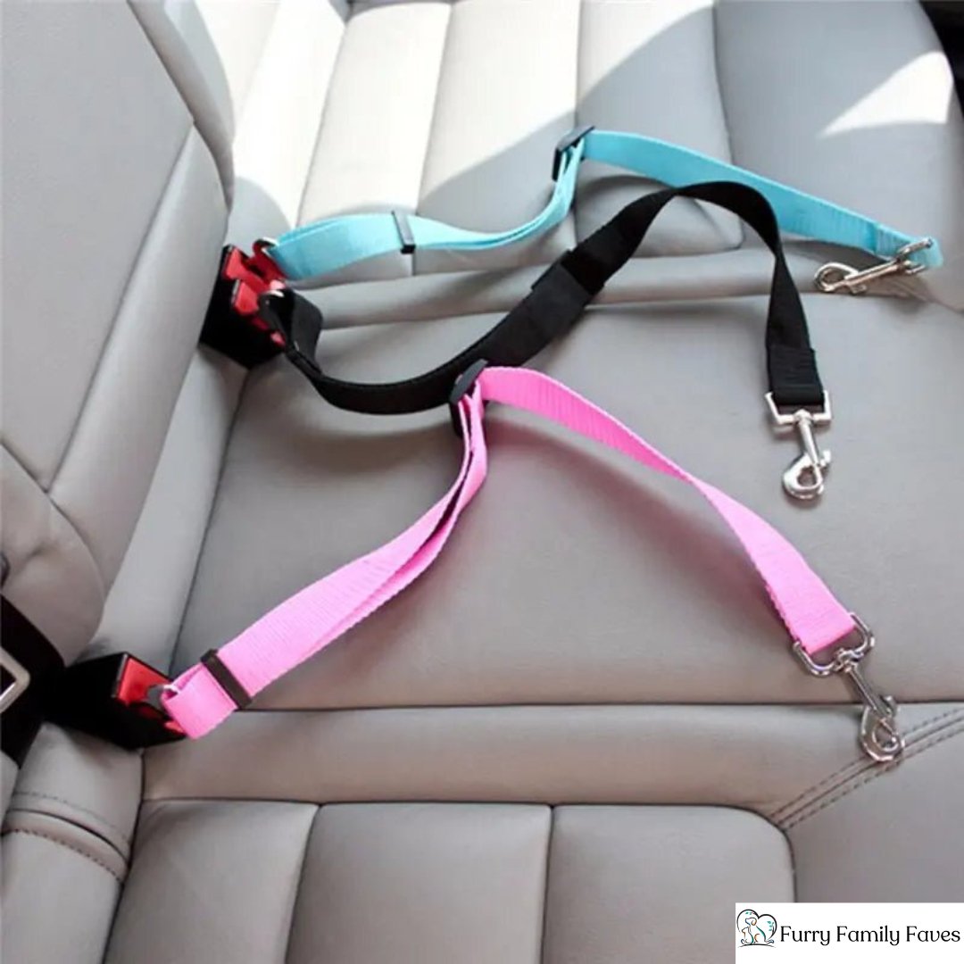 Adjustable Leash Dog Seat Belt - Safety and Style - Furry Family Faves