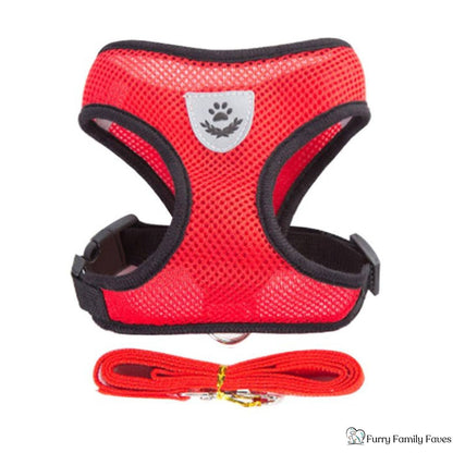 Adjustable Vest Pet Harness: Safe, Comfortable, & Breathable - Small - Furry Family Faves