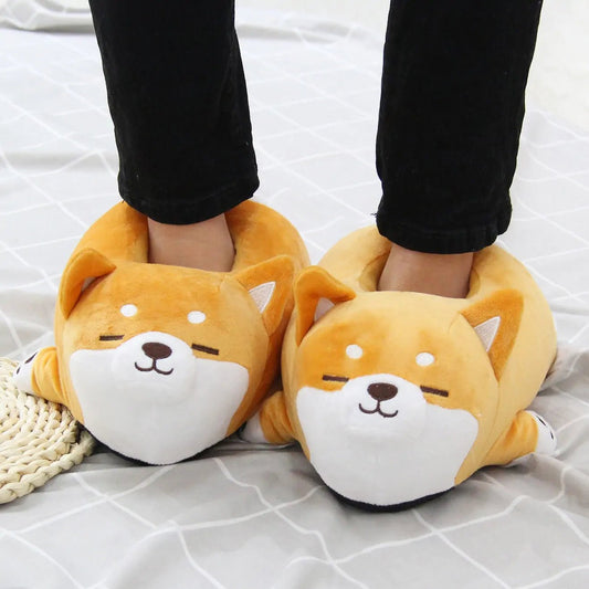 Cute Shiba Inu Dog Slippers - Furry Family Faves