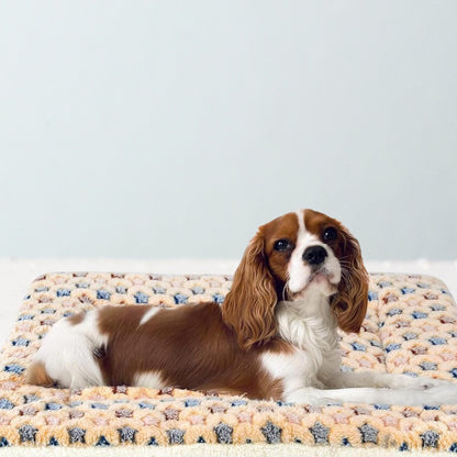 Dog Bed Crate Pad Ultra Soft - Furry Family Faves