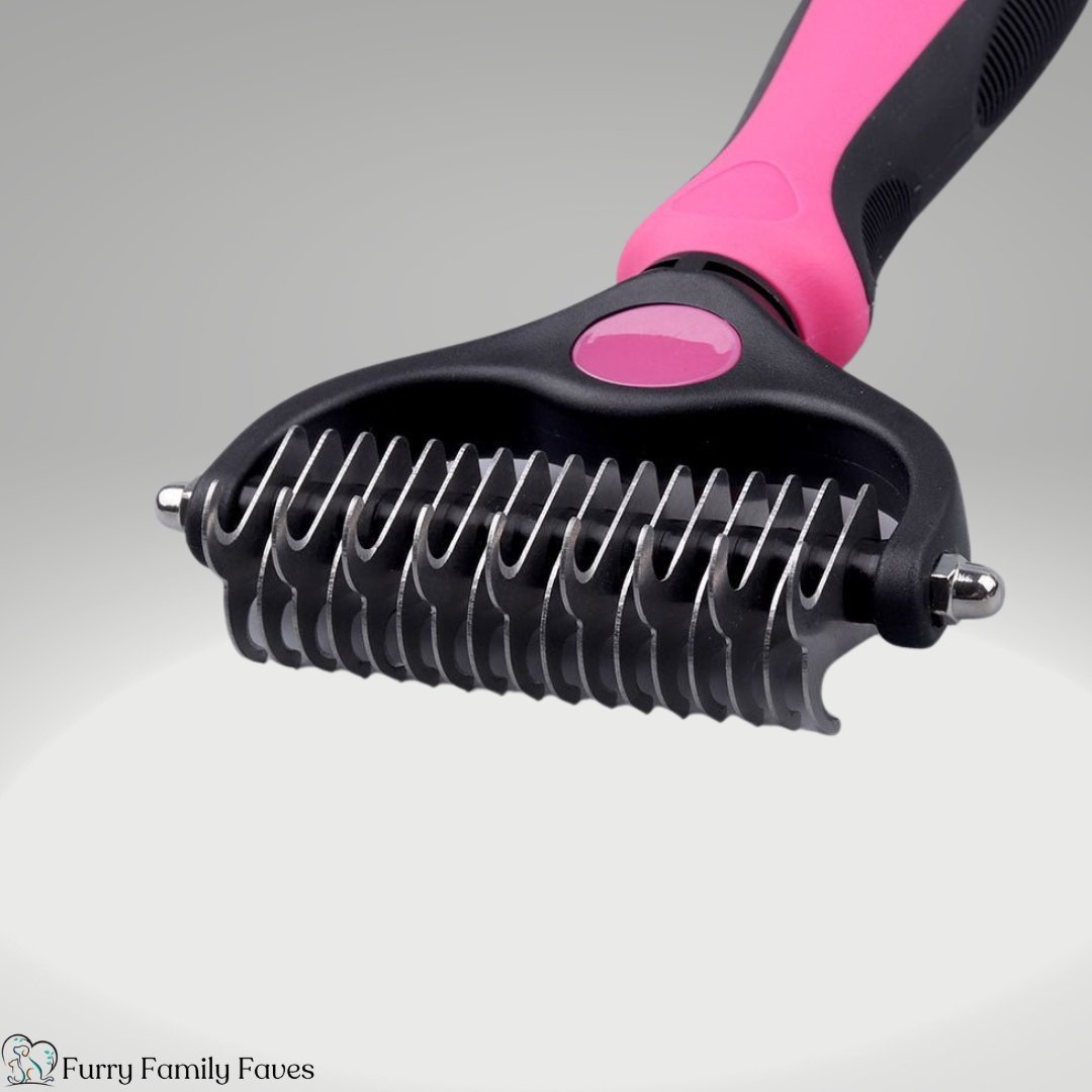 Double-Sided Pet Grooming Comb for Tangle-Free Fur - Furry Family Faves