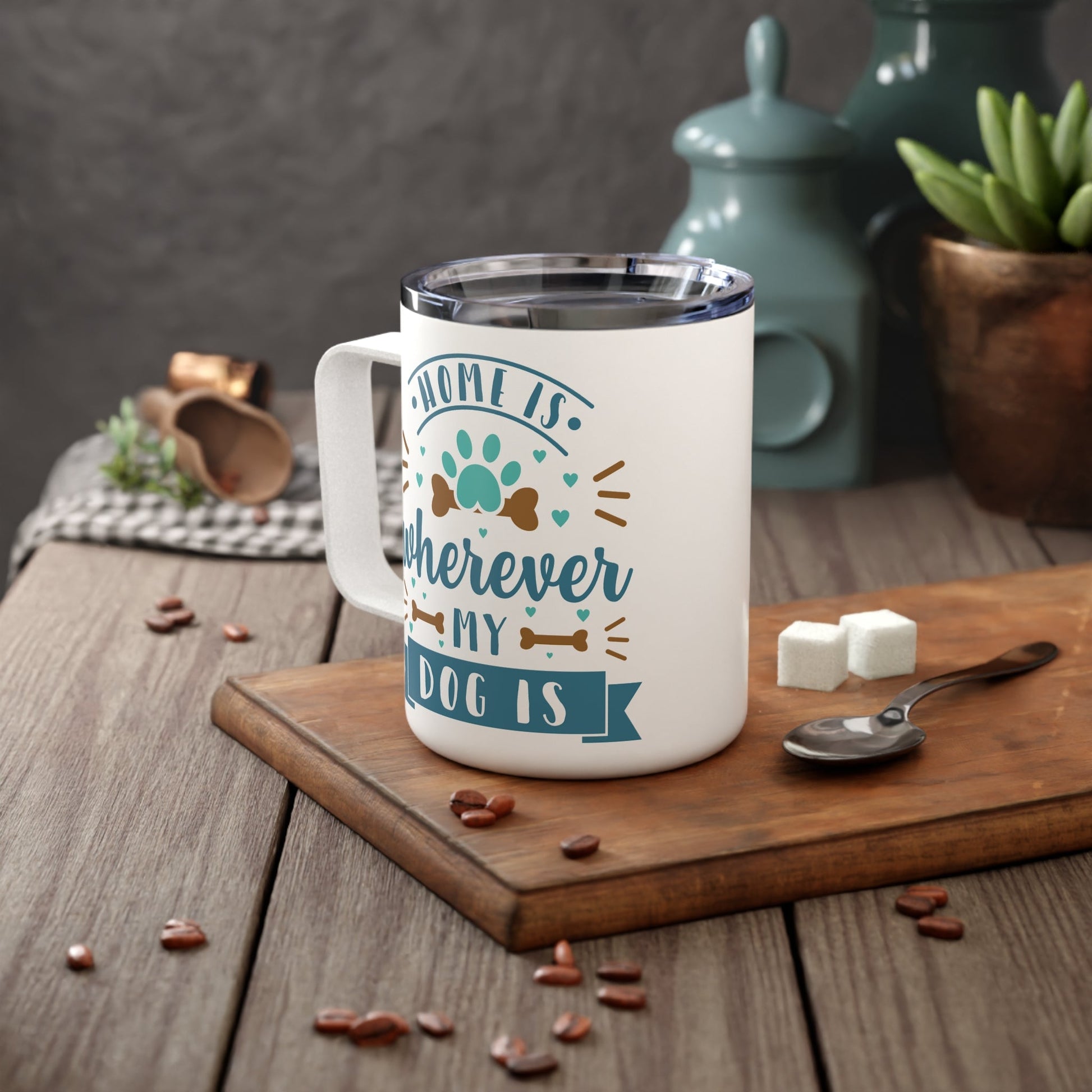 Insulated Coffee Mug, 10oz - Furry Family Faves