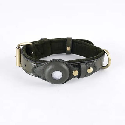 Leather Anti-Lost Dog Collar - Furry Family Faves