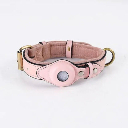 Leather Anti-Lost Dog Collar - Furry Family Faves