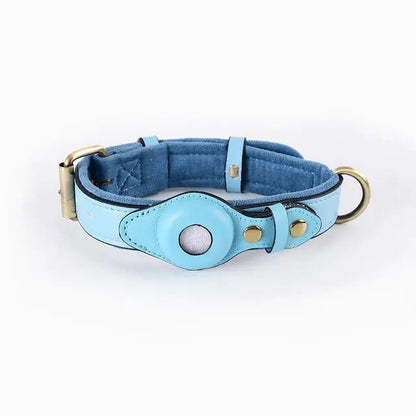 Leather Anti-Lost Dog Collar - Furry Family Faves