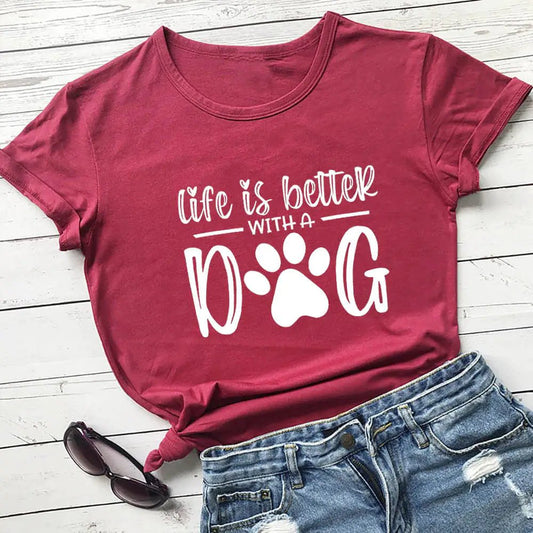 Life Is Better With A Dog Shirt - Furry Family Faves