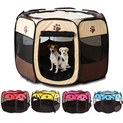 Portable Foldable Pet Playpen - Furry Family Faves