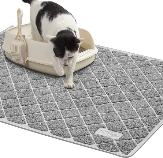 Premium Non-Slip Cat Litter Mat - Furry Family Faves