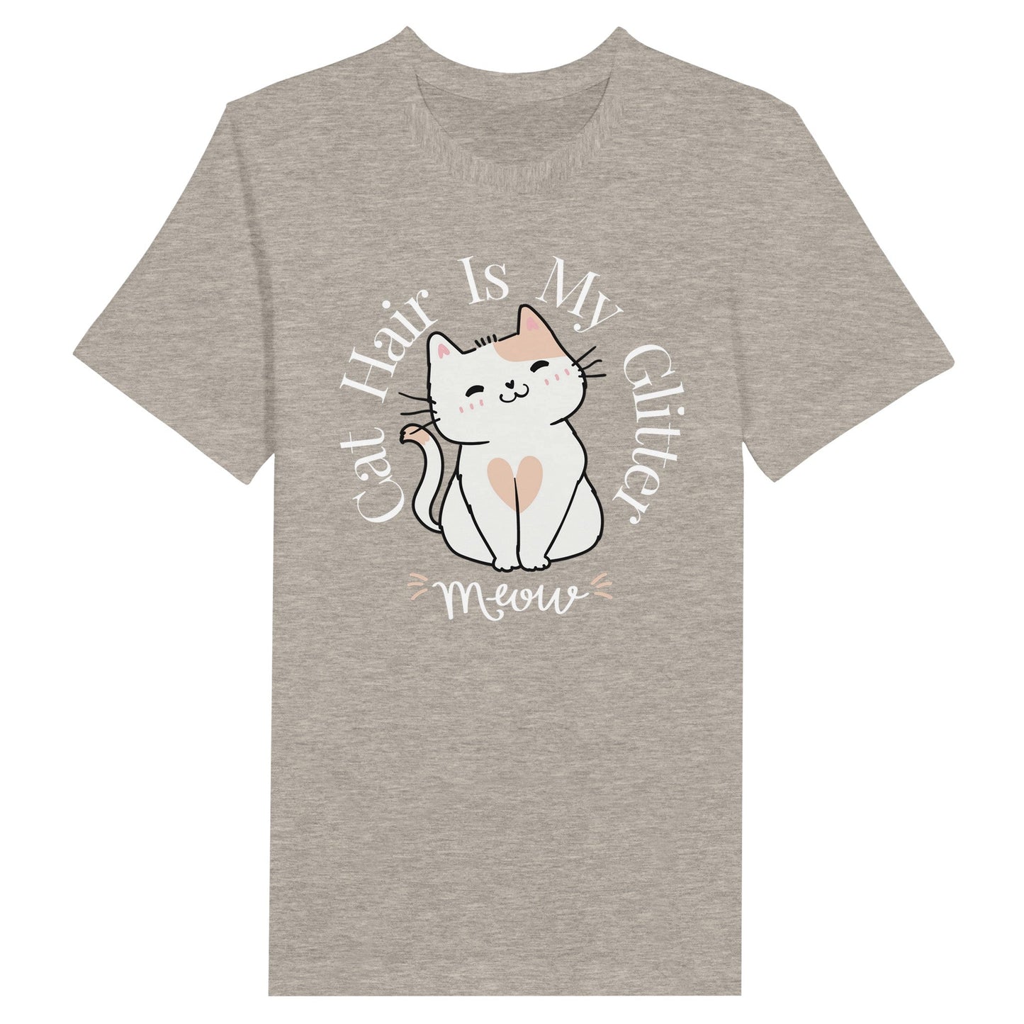 Premium Unisex Crewneck T-shirt - Cat Hair Is My Glitter - Furry Family Faves