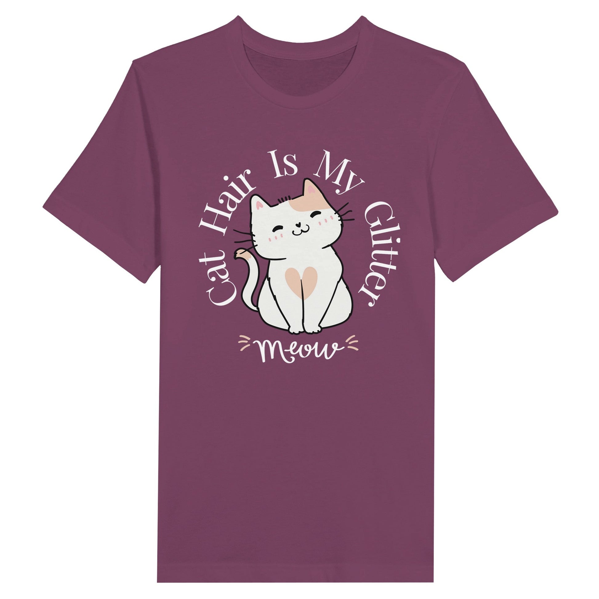 Premium Unisex Crewneck T-shirt - Cat Hair Is My Glitter - Furry Family Faves