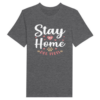 Premium Unisex Crewneck T-shirt - Stay at Home Pet Mom - Furry Family Faves