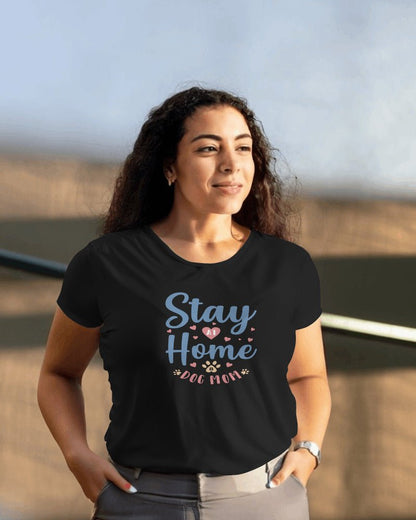 Premium Unisex Crewneck T-shirt - Stay at Home Pet Mom - Furry Family Faves