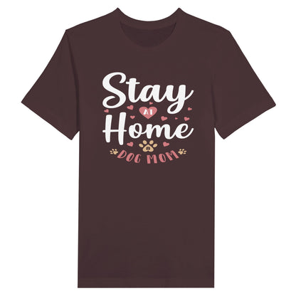 Premium Unisex Crewneck T-shirt - Stay at Home Pet Mom - Furry Family Faves