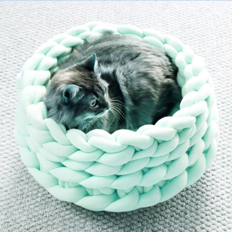 Soft Pet Bed - High Quality Cotton, Ultra Soft & Comfortable