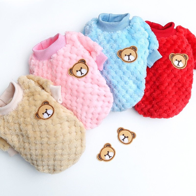 Bear Embroidery Pet Vest - Furry Family Faves