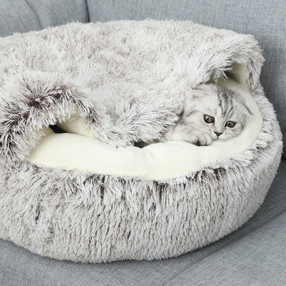 Bed Soft Plush Cozy Pet Bed Pets Love - Furry Family Faves