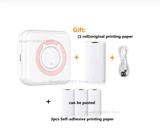 Cat Shape Mini Printer - Furry Family Faves