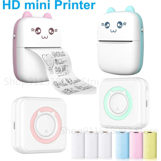 Cat Shape Mini Printer - Furry Family Faves