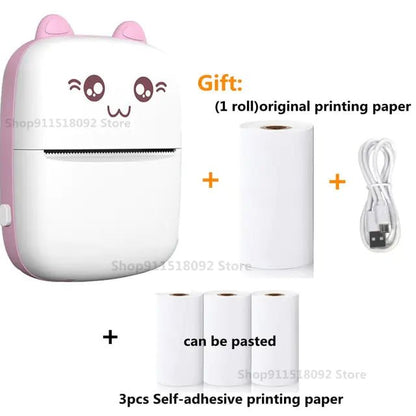 Cat Shape Mini Printer - Furry Family Faves