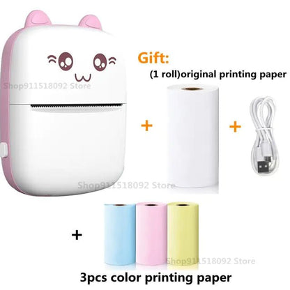 Cat Shape Mini Printer - Furry Family Faves