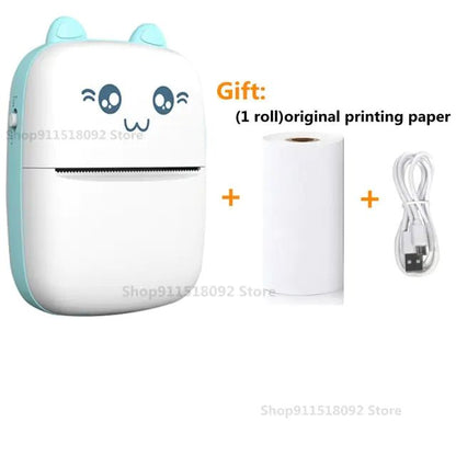 Cat Shape Mini Printer - Furry Family Faves