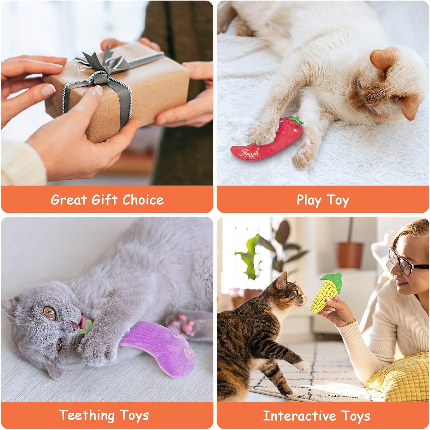 Catnip Toys - Furry Family Faves