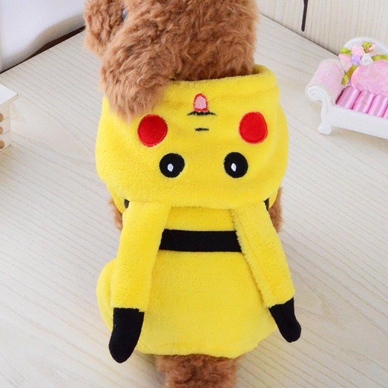 Cute Pikachu Pet Winter Jacket - Furry Family Faves