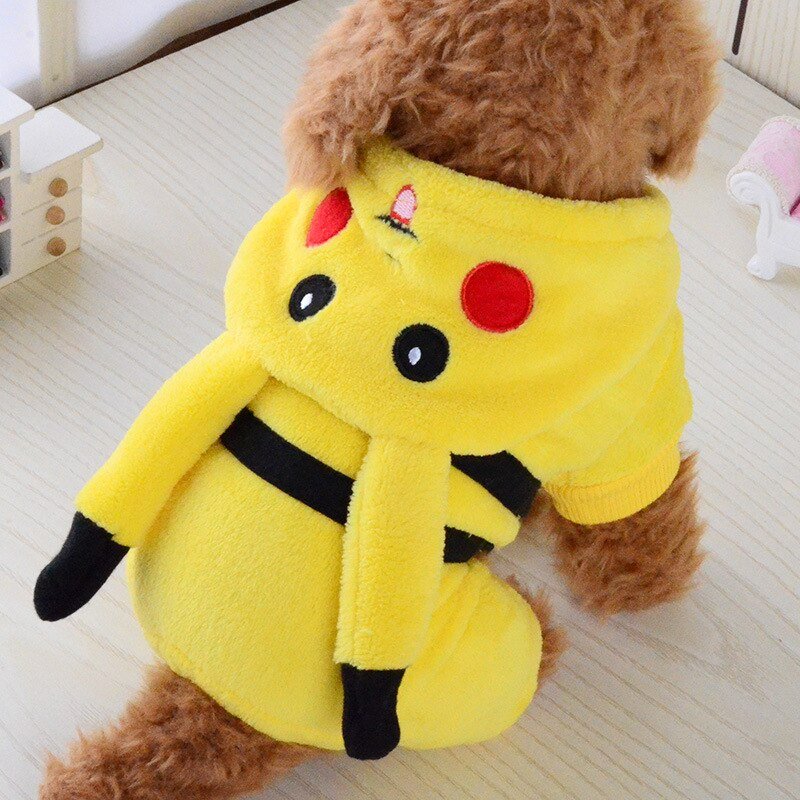 Cute Pikachu Pet Winter Jacket - Furry Family Faves