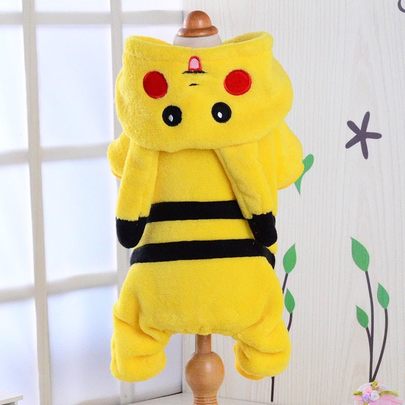 Cute Pikachu Pet Winter Jacket - Furry Family Faves