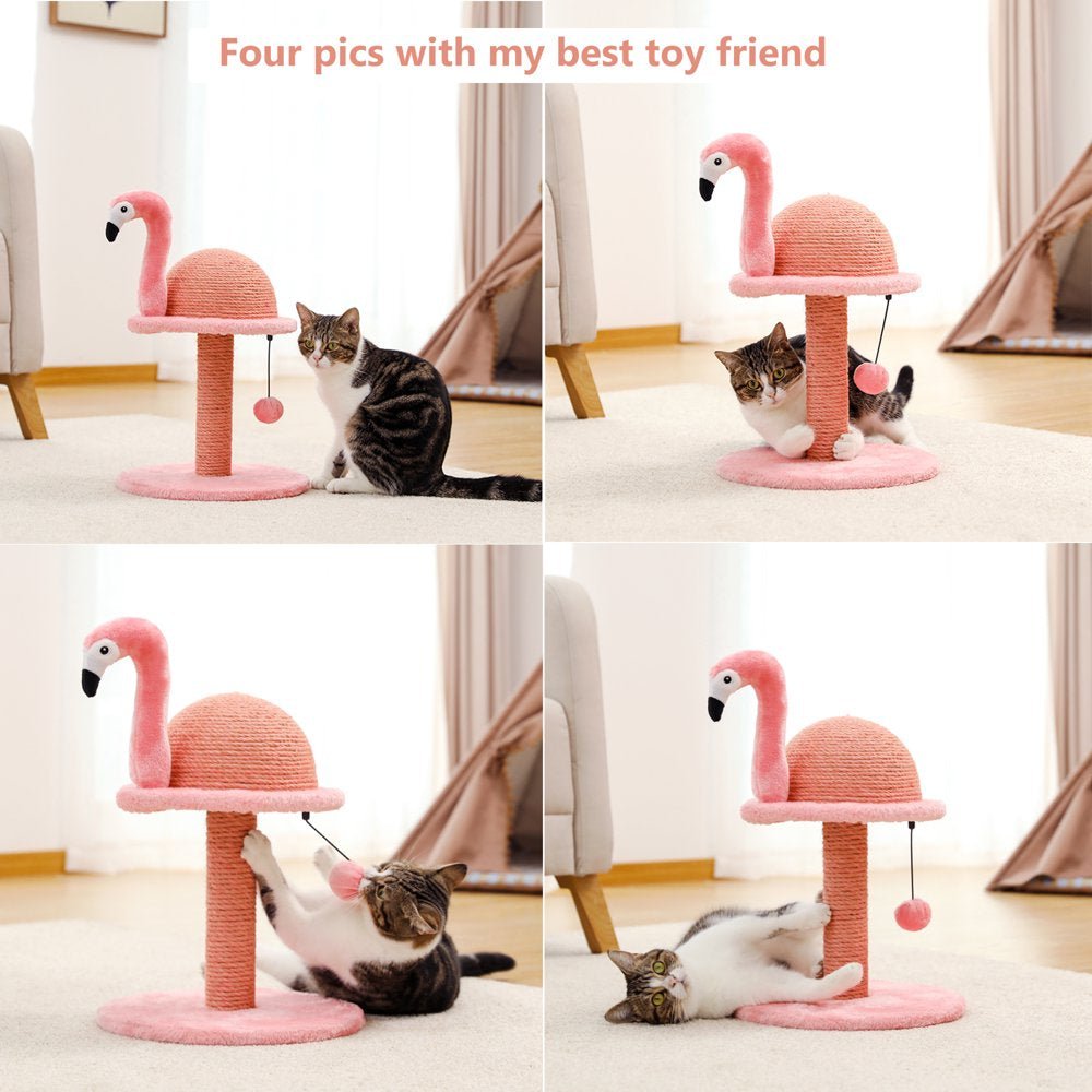 Flamingo Cat Scratching Post - Furry Family Faves