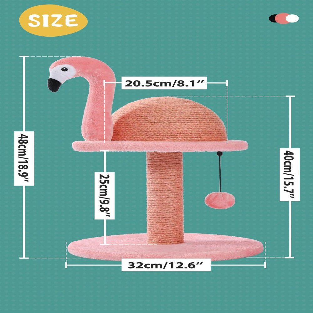 Flamingo Cat Scratching Post - Furry Family Faves