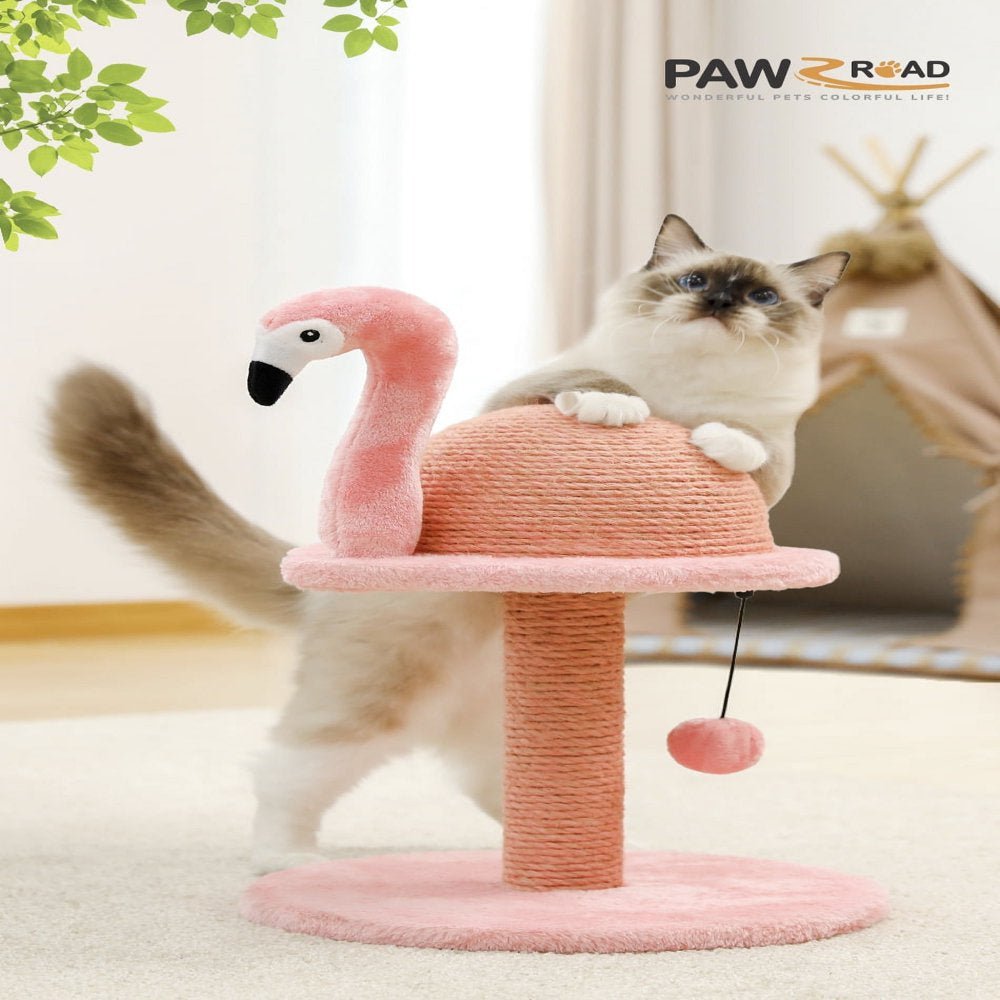 Flamingo Cat Scratching Post - Furry Family Faves