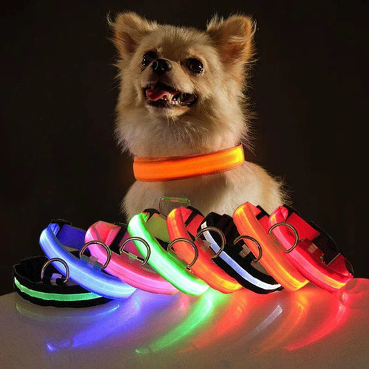 LED Adjustable Dog Collar Waterproof - Furry Family Faves