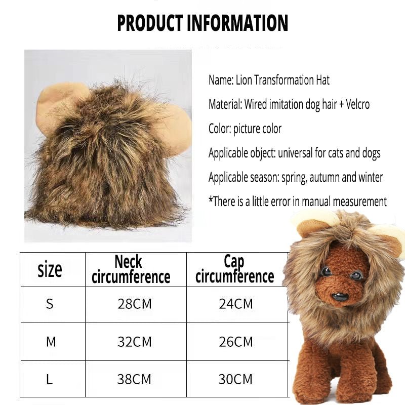 Lion Mane Cat Costume - Furry Family Faves