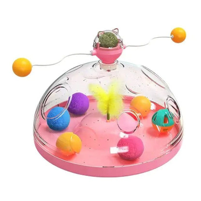 Multifunctional Turntable Pet Toys - Furry Family Faves