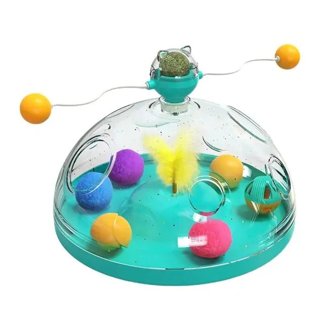 Multifunctional Turntable Pet Toys - Furry Family Faves