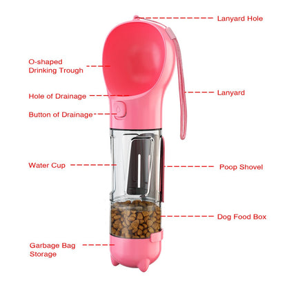 On-The-Go Multipurpose Pet Feeder - Furry Family Faves