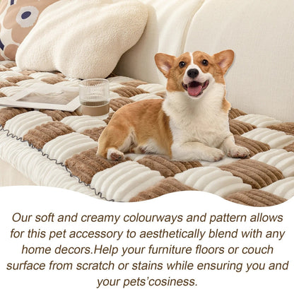 Pet Blanket Bed Pet Sleeping Mat Soft Thicken Fleece Pad Mat Sofa Cushion - Furry Family Faves