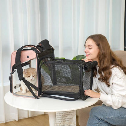 Pet Expandable Backpack - Furry Family Faves