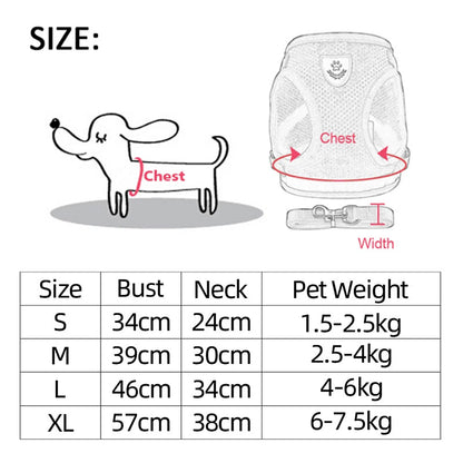 Pet Harness Adjustable Vest - Furry Family Faves