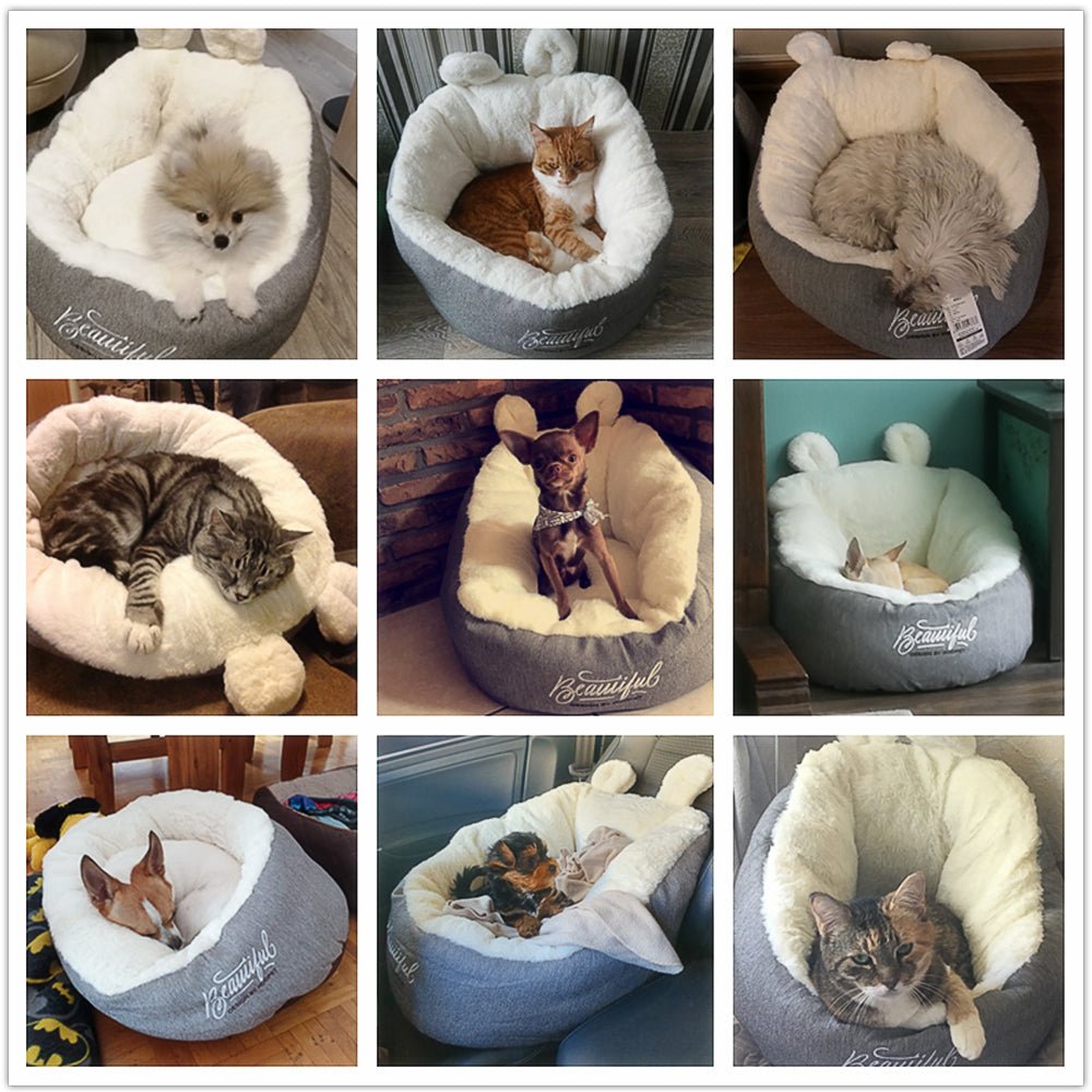 Pet Soft Sleeping Bag Cushion - Furry Family Faves