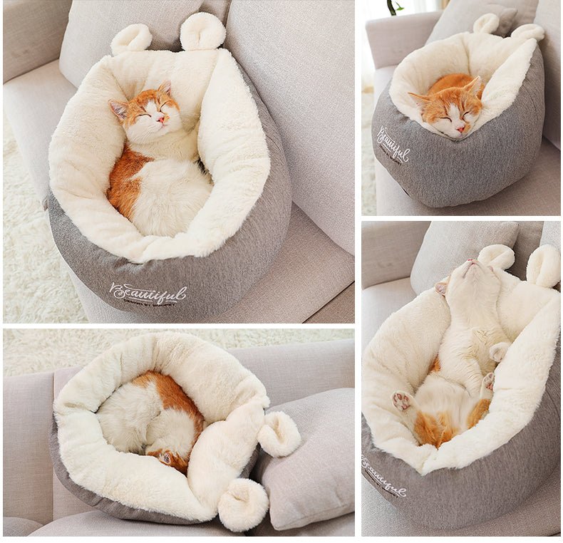 Pet Soft Sleeping Bag Cushion - Furry Family Faves