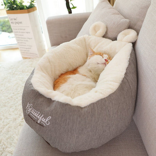 Pet Soft Sleeping Bag Cushion - Furry Family Faves