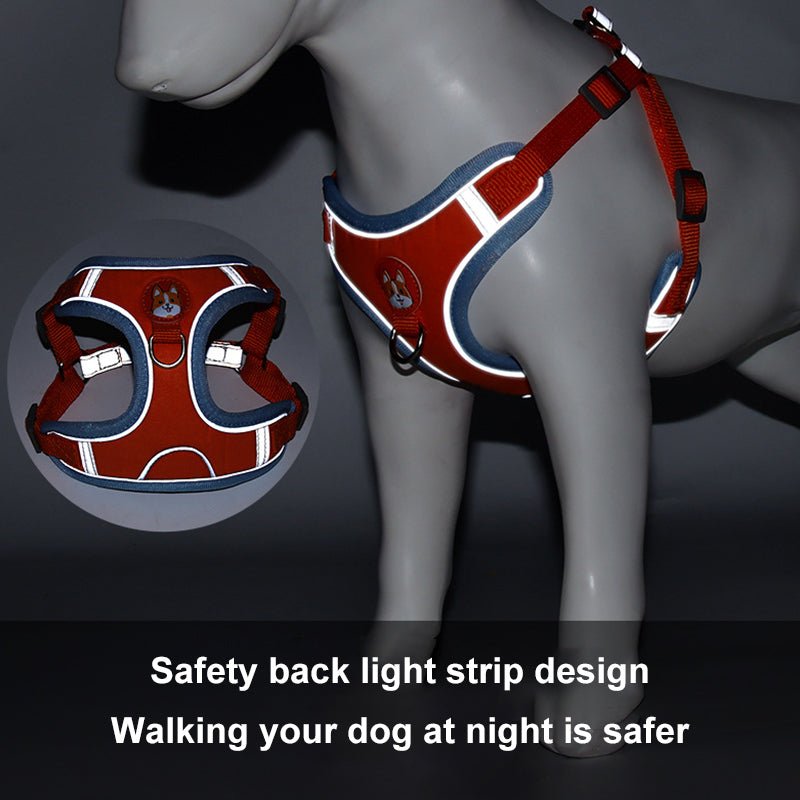 Reflective Pet Harness And Leash Set - Furry Family Faves