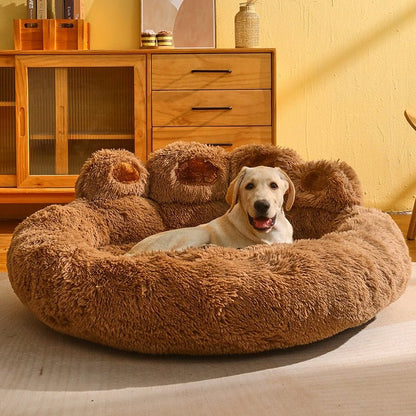 Round Pet Sleeping Cushion - Furry Family Faves