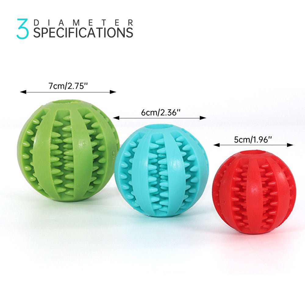 Rubber Balls Pet Toys - Furry Family Faves