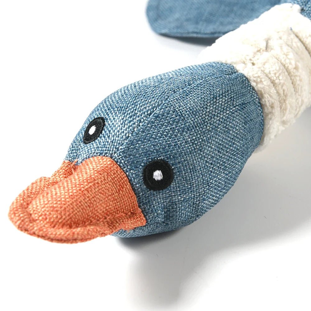 Squeaky Duck Dog Toy - Furry Family Faves