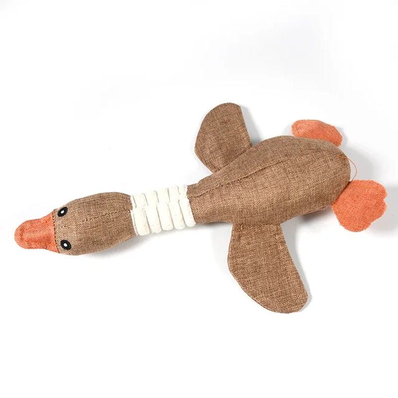 Squeaky Duck Dog Toy - Furry Family Faves