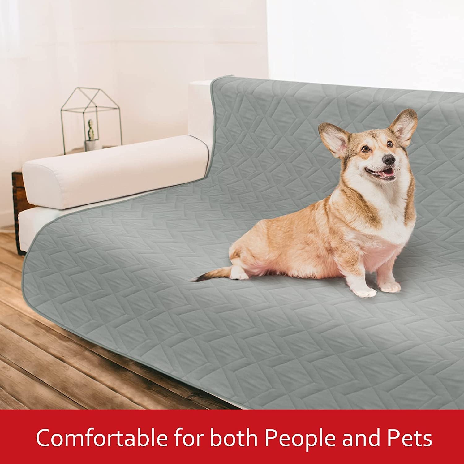 Waterproof Bed Cover Pet Blanket Sofa with Non-Skid Bottom, Dogs and Cats - Furry Family Faves